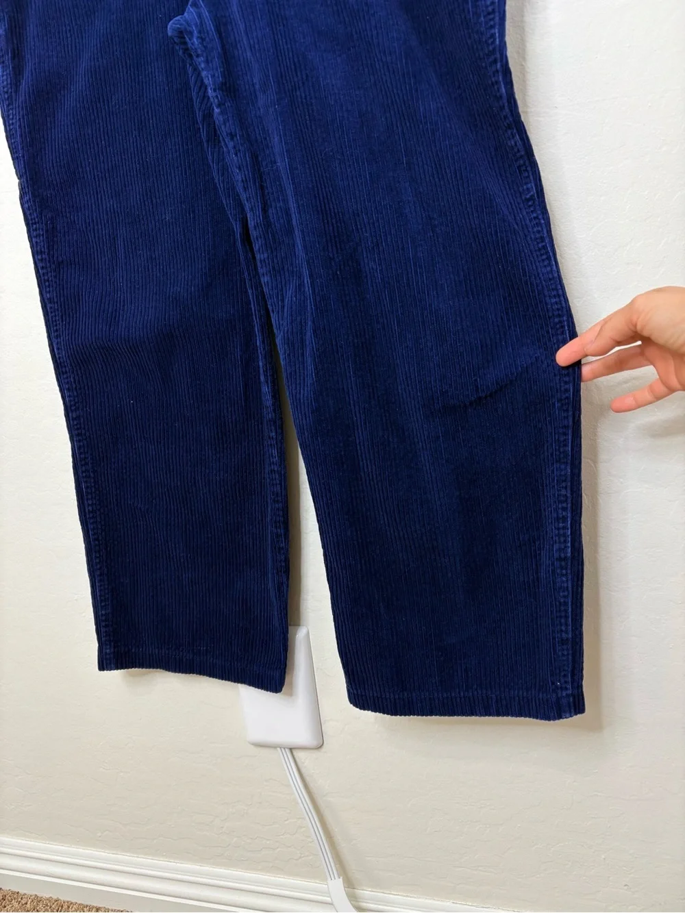 Vintage Disney Mickey Unlimited Jerry Leigh Corduroy Overalls Blue Large